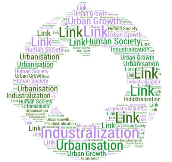 Link between industrialization and urbanization