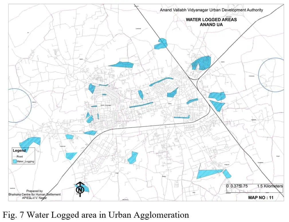 Land suitability Analysis using Remote Sensing and GIS Water logged area in urban agglomeration
