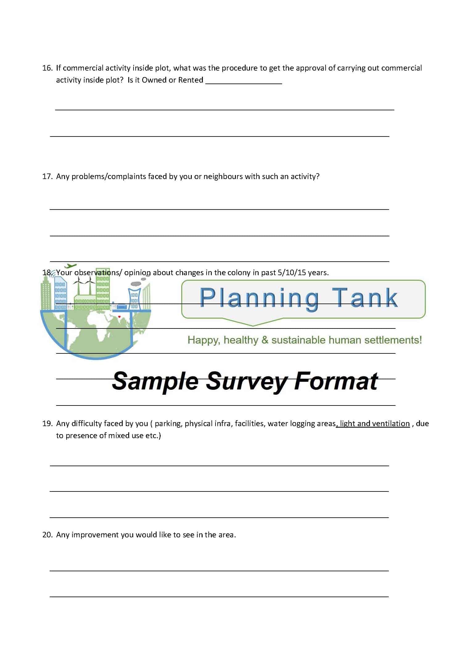 Household Survey Questionnaire (Editable) Sample 1 page 2