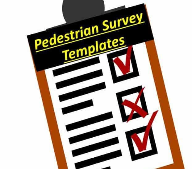 Pedestrian Survey Templates (Editable)