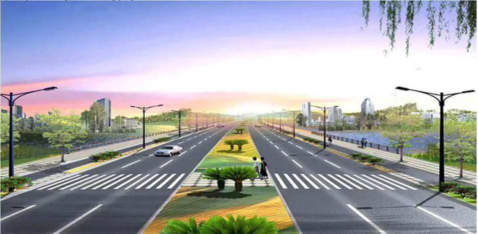 Road Landscaping example