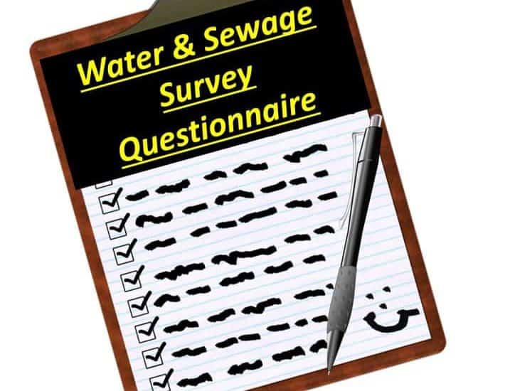 Water & Sewage Questionnaire