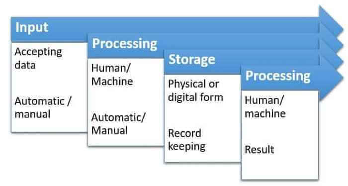 information processing cycle diagram