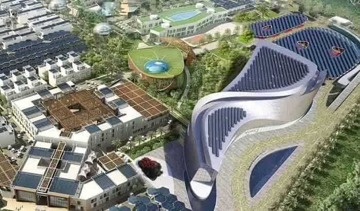 Dubai Sustainable City - Use of Solar Panels