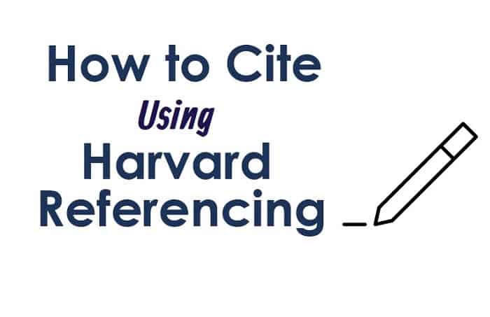 Harvard referencing format
