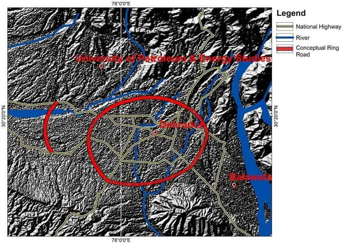 GIS Analysis Dehradun - Connectivity & Location