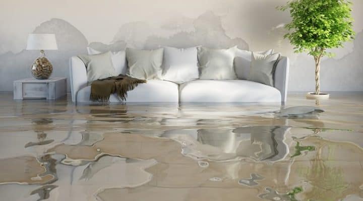 Water Damage inside Home