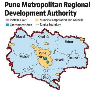 Pune Metropolitan Regional Development Authority Map