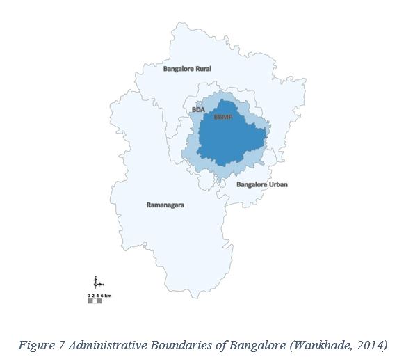 Administrative Boundaries of Bangalore