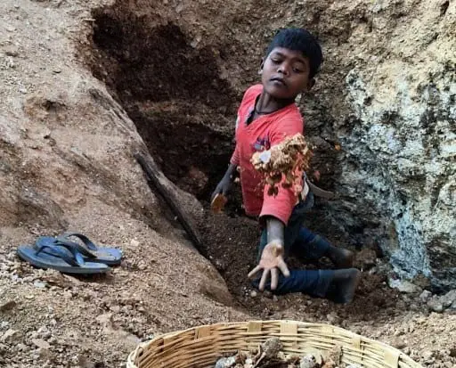 Child Labour common activity witnessed in mines in Jharkhand, India