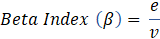 Beta index formula
