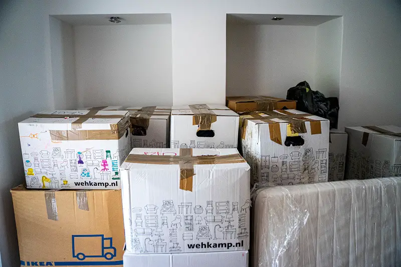Cardboard boxes Moving Home at Christmas