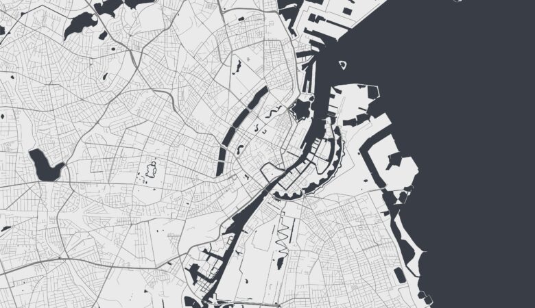 Map of Copenhagen city